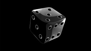 Black white dice holes raytraced - hole free wallpaper