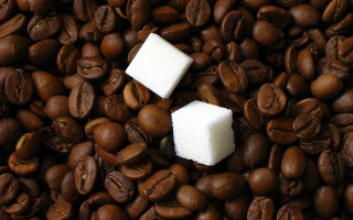 Coffee beans sugar cubes neoplasticism - sugar free wallpaper