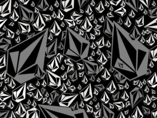Diamonds black white background gray - geometric shape free wallpaper