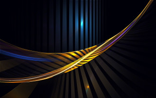 Black gold abstract curved stripe - abstract background free wallpaper for desktop