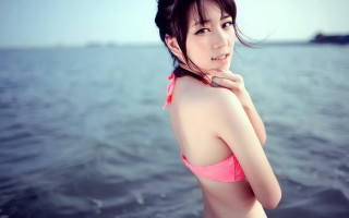 Chen lu beach bikini ocean - chen lu free wallpaper for desktop