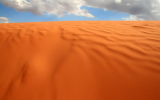 Orange desert sky clouds person - the sand free wallpaper for desktop