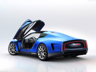 Blue sports car reflection futurism - vray free wallpaper