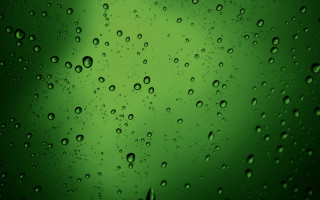 Green water drops holography underwater - art green free wallpaper
