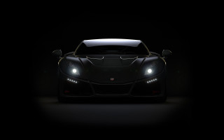 Black sports car headlights dark - headlight free wallpaper