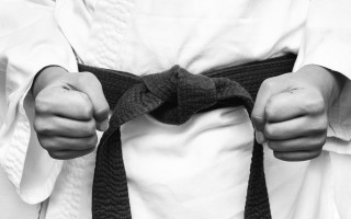 Person white shirt black belt - a black belt free wallpaper