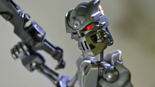 Robot gun light cybernetics mecha - a robot free wallpaper