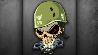 Skull green helmet scissors mask - scissors free wallpaper