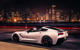White sports car parking lot 35 - a parking lot in front free wallpaper