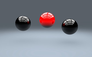 Red poke ball raytracing group - a table top free wallpaper