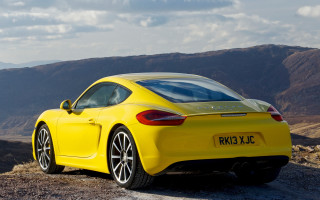 Yellow sports car mountains panfuturism - mountainous free wallpaper