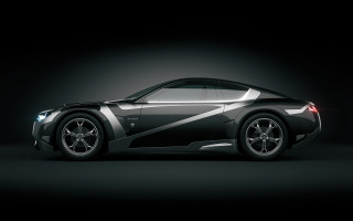 Black sports car panfuturism sharp - sharp line free wallpaper for desktop