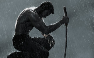 Man sword rain umbrella storm - a sword in the rain free wallpaper