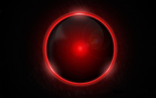 Red circle black background glowing - christopher balaskas free wallpaper