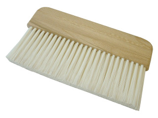Wooden handle brush white bristles 2 - a woodcut free wallpaper
