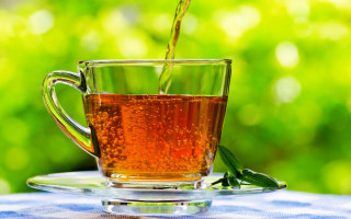 Tea pouring glass outdoor impressionism - impressionism free wallpaper