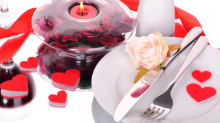 Romantic rose candle plate wine - it next free wallpaper
