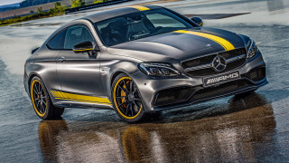 Silver mercedes cla wet road - a wet road free wallpaper