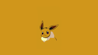 Cartoon evee yellow gradient smile - esao free wallpaper for desktop