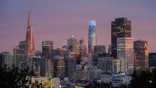 Tokyo skyline dusk pink sky - dusk free wallpaper for desktop
