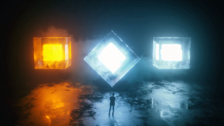 Three cubes umbrella light fire - filip hodas free wallpaper