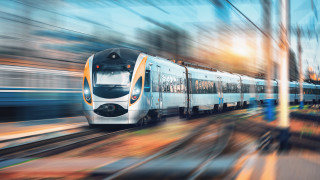 City train sunset futurism motion - the track free wallpaper