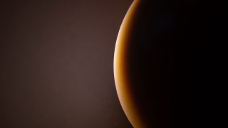 Black orange object light orange - artistic free wallpaper