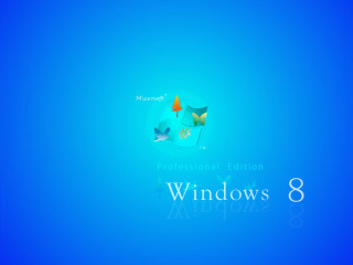 Blue background windows8 logo windows8 - didier mouron free wallpaper