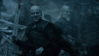 White haired man sword dark - a dark forest free wallpaper