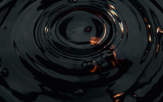 Black orange swirl water black - octane renderer free wallpaper for desktop