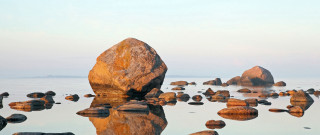 Large rock water beach pebbles - rock and pebbles free wallpaper