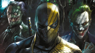 Jokers glowing green eyes katana - other character free wallpaper