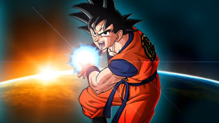 Son goku glowing ball horizon - ball free wallpaper for desktop