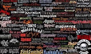 Words multilingual black background skull - different language free wallpaper