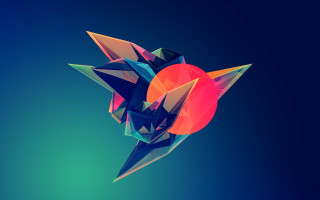 Colorful abstract sun bird 3d - a colorful abstract design free wallpaper