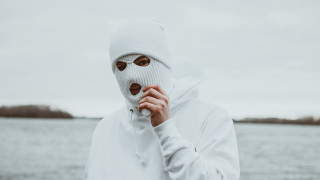Masked water hoodie ocean blurry - a white mask free wallpaper