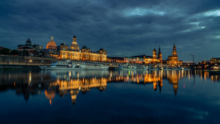 City water night bridge castle - german romanticism free wallpaper for desktop