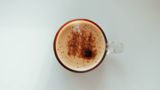 Coffee cup brown substance white - a red border free wallpaper
