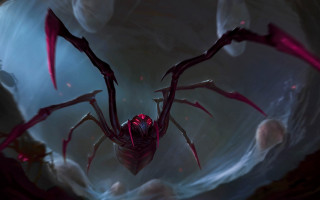 Demonic creature red eyes cave - a demonic creature free wallpaper