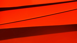 Red wall black cat abstract - angular free wallpaper
