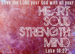 Heart soul strength mind letterism - a picture of a quote free wallpaper for desktop