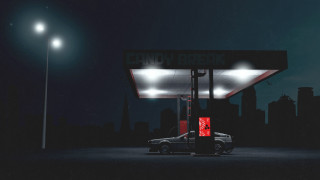Gas station red light night - a gas station free wallpaper for desktop