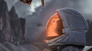 Space suit man mountain knife - a man in a space suit free wallpaper