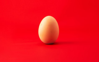 Egg shadow moon red minimalism - product photo free wallpaper for desktop