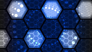 Blue honeycomb bubbles hexagonal pattern - hexagonal free wallpaper for desktop
