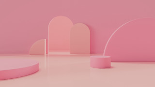 Pink room curved table arches - arch free wallpaper