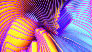 Colorful lines curves android jones - cinema 4 d free wallpaper