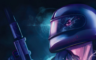 Space suit planet gun cyberpunk - dan mumford free wallpaper