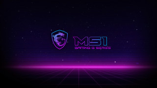 Msi gaming synthwave neon astronaut - computer graphic free wallpaper