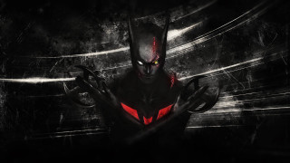 Batman red eyes black mask 2 - a black mask free wallpaper